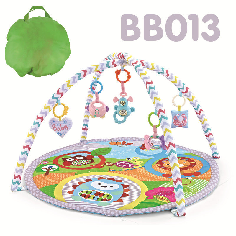 אוניברסיטה לתינוק BB013 - מזרן עגול עם קשתות ומשחקי תליה צבעוניים.